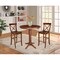 International Concepts Round 36 in Rd Pedestals Bar Height Table, 2 Bar Height Stools, Espresso, 36 in W, 36 in L, Wood K581-36RT-27-S6133-2 - alternate 1